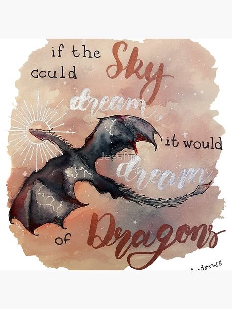 "If the sky could dream, it would dream of dragons. by Ilona Andrews" Coasters (Set of 4) by Jessfm | Redbubble Watercolor Nebula, Nebula Background, Ilona Andrews, Dragon Quotes, Lion Sketch, Whimsical Watercolor, Dragon's Lair, Dream Symbols, Dragon Illustration