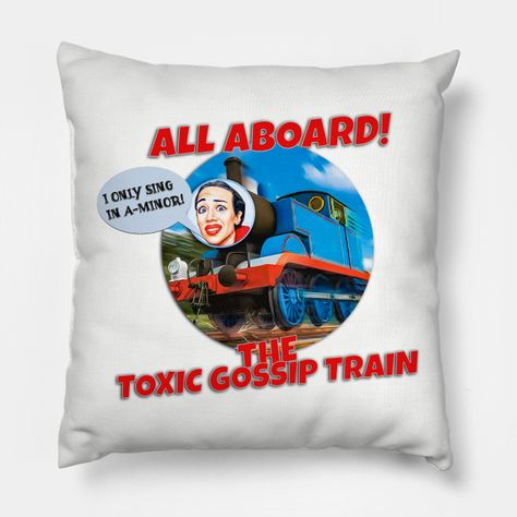 Toxic Gossip Train, Colleen Ballinger, Miranda Sings, All Aboard, Custom Pillow, Custom Pillows, Drawing Ideas, Pillow Design, Love Seat