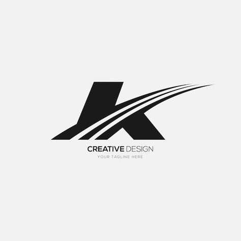 Vector creative letter k modern monogram... | Premium Vector #Freepik #vector #road-sign #logo-elements #logo-design #business-logo Logos, Car Logo Design Creative, Road Logo Design, Kb Logo, Modern Monogram Logo, Letter K Logo, Elements Logo, K Monogram, Car Showroom Design