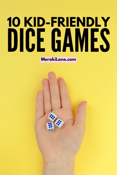 Dice Games Kids, Simple Dice Games, Family Dice Games, Dice Games For Kindergarten, No Cook Recipes For The Classroom, Dice Games For Seniors, Games To Play With Dice, Dice Games For Preschoolers, Homemade Games For Kids