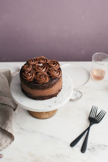 One-Bowl Chocolate Cake (For Two) | A Cozy Kitchen Valentine's Day, Cake Recipes, Chocolate Cake For Two, Cake For Two, Cozy Kitchen, Mini Cheesecake, Chocolate Cake, Cheesecake, Valentines Day