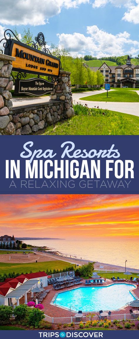 Romantic Michigan Getaways, Romantic Getaways In Michigan, Spa Weekend Getaway, Boyne Mountain Resort, Solo Trips, Weekend Getaways For Couples, Weekend Family Getaways, Spa Resorts, Spa Getaways