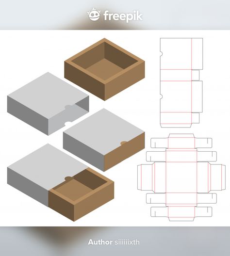 Kraft Box Packaging, Box Packaging Templates, Diy Gift Box Template, Packaging Die Cut, Flower Background Design, Packaging Template Design, Paper Box Template, Packaging Template, Jewelry Box Diy