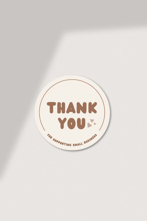 Thank You Stickers Aesthetic, Thank You Logo Design, Printable Thank You Stickers, Small Buissnes Aesthetic Logo, Logo Thank You For Order, Logo Thank You, Cookie Small Business, Sticker Thank You Design, Stickers Thank You