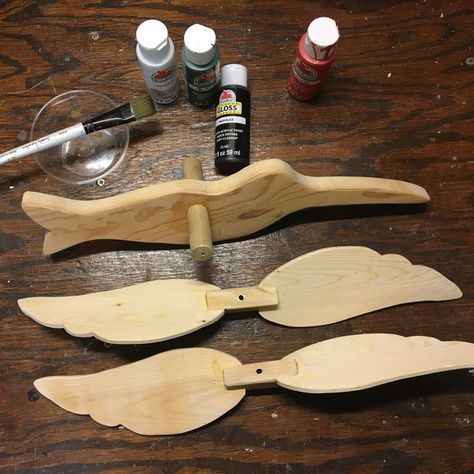 Gluing the Whirligig parts together Wood Wind Spinners Diy, Whirlygigs Wind Spinners Diy, Scrollsaw Ornaments, Wind Spinners Diy How To Make, Whirligigs Patterns Wind Spinners, Free Whirligigs Patterns, Wood Animal Patterns, Whirlygigs Wind Spinners, Diy Whirligig