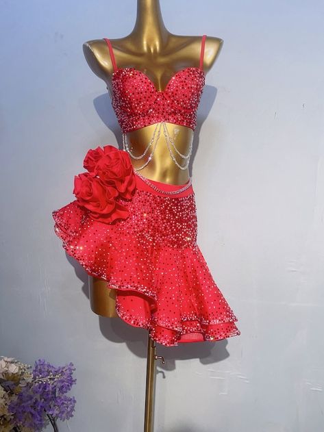 CustomPilot - Etsy Samba Dance Dress, Salsa Dress Outfit, Latin Dance Dresses For Competition, Fringe Dance Costume, Latin Dress Competition, Salsa Dance Costume, Tango Dress Red, Fringe Latin Dress, Latin Competition Dress