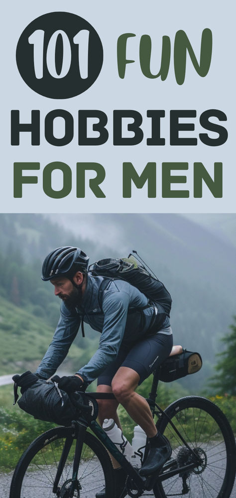 Hobbies to pick up for a men's lifestyle Men Hobbies Ideas, Hobby Ideas For Men, Hobbies For Men In Their 20s, Hobbies For Men In 30s, Men’s Hobbies, Men Hobbies, Hobbies To Learn, Find A Hobby, Best Hobbies For Men