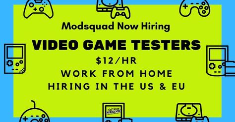 Game Tester Jobs, Work At Home Jobs, At Home Jobs, Video Game Development, Career Planning, Esl Teaching, Rat Race, Leaving Home, Different Games