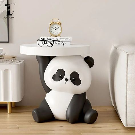 Home Retreat, Room Side Table, Panda Design, Cute Furniture, Store Hacks, Dollar Store Hacks, Luxurious Home, Cute Bedroom Decor, Cozy Room Decor