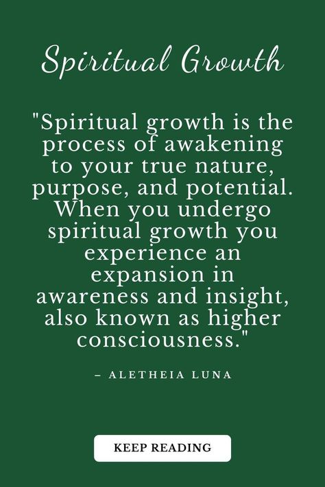 "Spiritual growth is the process of awakening to your true nature, purpose, and potential. When you undergo spiritual growth you experience an expansion in awareness and insight, also known as higher consciousness." – Aletheia Luna Keep learning more about spiritual growth and whether you're spiritually growing ... #spiritualgrowthquotes Spiritual Growth Quotes, Soul Work, Soul Growth, Inner Work, Har Mahadev, Awakening Quotes, Full Life, Spiritual Truth, Become Wealthy