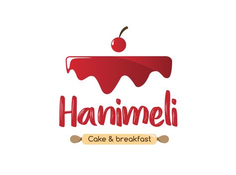 Final logo Hanimeli Dessert Logo Design Ideas, Cake Logo Design Ideas, Logo Cake Design, Desserts Logo, Cakery Logo, Cake Bakery Logo, Cakes Logo, Cake Logos, Logo Dessert