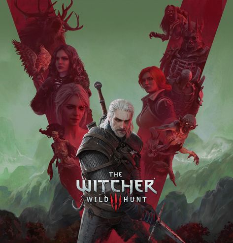 ArtStation - The Witcher: Wild Hunt - 5th anniversary, Bogna Gawrońska Serial Art, Witcher Fanart, Witcher Wild Hunt, Witcher Game, Witcher Wallpaper, The Witcher Wild Hunt, The Witcher Game, The Witcher 3 Wild Hunt, The Witcher Geralt