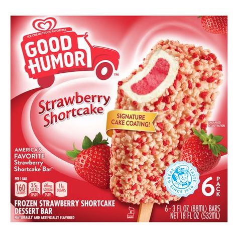 Good Humor Strawberry Shortcake, Healthy Ice Cream Brands, Oreo Trifle, Good Humor Ice Cream, Desserts Strawberry, Strawberry Shortcake Bars, Strawberry Shortcake Dessert, Strawberry Shortcake Ice Cream, Shortcake Cake