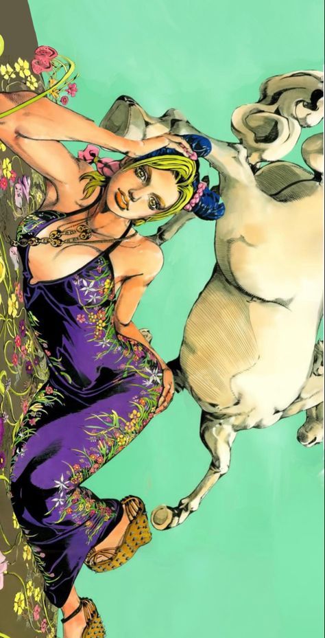 Jjba Araki Art, Jolyne Kujo Araki Art, Jojo A Gogo Art, Jojo's Official Art, Jojo Painting Ideas, Jjba Art Araki, Araki Hirohiko Art Wallpaper, Jojo Bizarre Adventure Art Manga, Jojo Art Araki