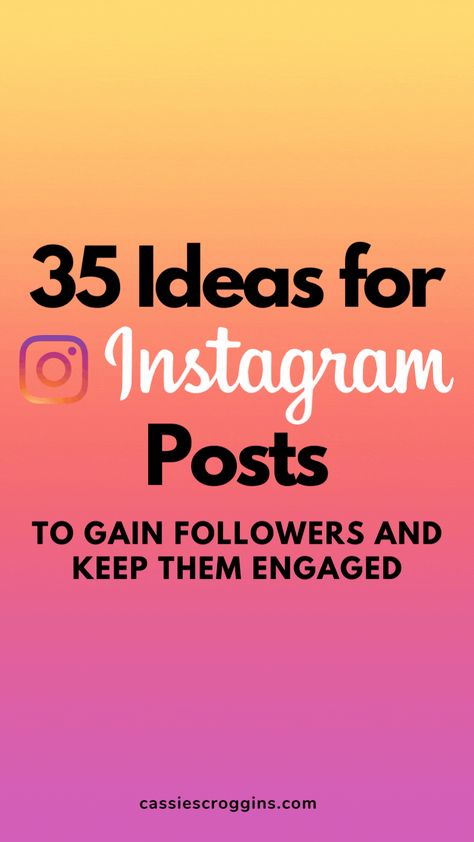 When it comes to Instagram, it can be tough to come up with new and interesting content ideas that will keep your followers engaged. Here are 35 trusted Instagram post ideas that will help you stand out from the crowd and keep your followers coming back for more. If you don't know what to post on Instagram or what you should post to instagram, this list is for you! #cassiescroggins What Content To Post On Instagram, Comment Below Posts, Ideas For Instagram Posts Tips, What To Post When You Have Nothing, 30 Instagram Post Ideas, Cool Things To Post On Instagram, What Should I Post On Instagram, Business Post Ideas Instagram, Instagram Revamp Ideas