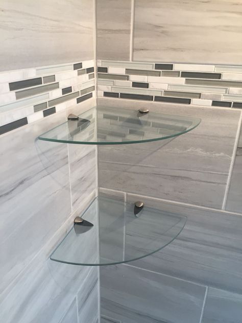 Bathroom shower glass corner shelves http://www.amazon.com/John-Sterling-KT-0134-1212SN-Corner-12-Inch/dp/B0042U2UYS Glass Corner Shelves, Shower Corner Shelf, Floating Shelves Bedroom, Floating Shelves Living Room, Shelves Floating, Floating Corner Shelves, White Floating Shelves, Floating Shelves Bathroom, Shelves Wall