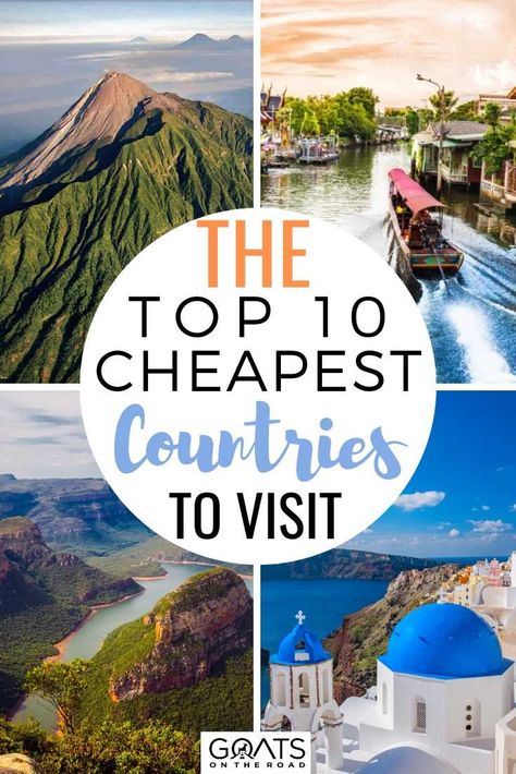 Cheapest Countries To Visit, Cheap Countries To Travel, Cheap Places To Visit, Fun Experiences, Best Countries To Visit, Travel Cheap Destinations, Cheap Places To Travel, Top Places To Travel, Budget Travel Destinations