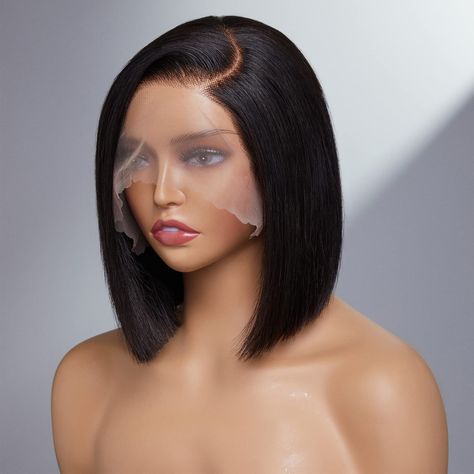 PRICES MAY VARY. Side Part Bob Wig Design: very classic styles, gorgeous and cute, lightweight and easier to install. Straight Human Hair Short Bob Wig Material: 100% Remy human hair, super soft and flowy, can be curled and dyed! Lace Area: 13x5x1 inches side part lace closure bob wig, upgrade pre-plucked hairline and bleached knot, offer you a more natural look! Luvme Human Hair Wigs Glueless Circumference: Average 22.5 inches' cap size, with combs inside and straps, can be adjusted to fit most Short Bob Wigs For Black Women Side Part, Luvme Hair Wigs Bob, 10 Inch Bob Wig For Black Women, Human Hair Wigs For Black Women, Wig Cap Hairstyles, Vpart Wig, Glueless Wigs Black Women, Side Part Bob Wig, Bridesmaid Things