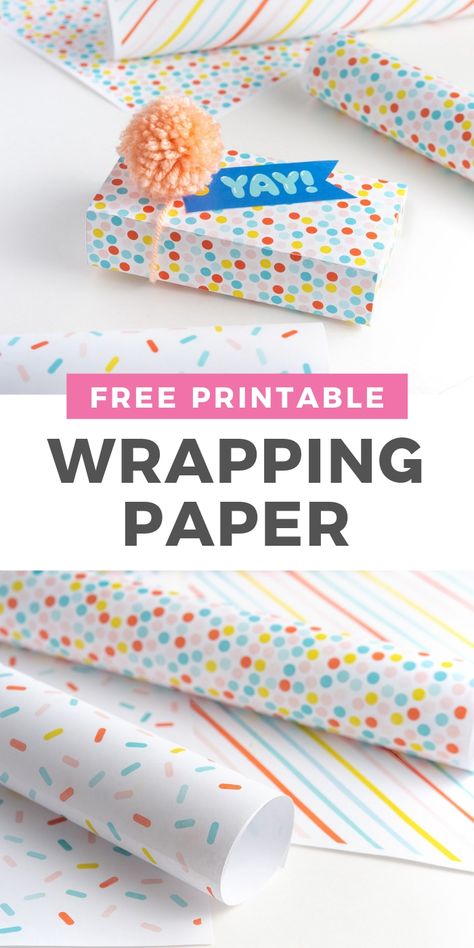 Need some last-minute wrapping paper & don’t want to run to the store? This #birthday #printable wrapping paper is a fun and inexpensive way to wrap a gift! The cute printable wrapping paper is perfect for dressing up your presents for birthday and other festive occasions. Free Wrapping Paper Printable, Custom Gift Wrapping Paper, Gift Paper Design Free Printable, Printable Wrapping Paper Free Patterns, Gift Wrapper Printable, Gift Wrapper Design Free Printable, Free Printable Wrapping Paper, Gift Wrapper Design, Wrapping Paper Printable