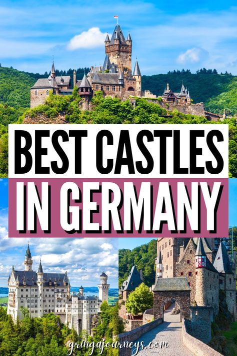 Discover 17 fairytale castles in Germany, including the famous Neuschwanstein Castle, Eltz Castle, Heidelberg Castle and some lesser known castles and palaces. Plus, we've also included a map of castles in Germany at the end so you can see where each of these palaces is located! Passau, Gelnhausen Germany, Castles In Germany, Germany Travel Destinations, Germany Travel Guide, Germany Vacation, Castles To Visit, Southern Germany, Cities In Germany