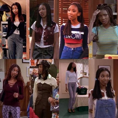 80s Black Women Fashion, 1990s Fashion Trends 90s Style, Moesha Outfits 90s Fashion, Sitcom Fashion, Outfit 90s Style, 90s Fashion Black Women, 60s Inspired Outfits, Fashion Over The Decades, Black 90s Fashion