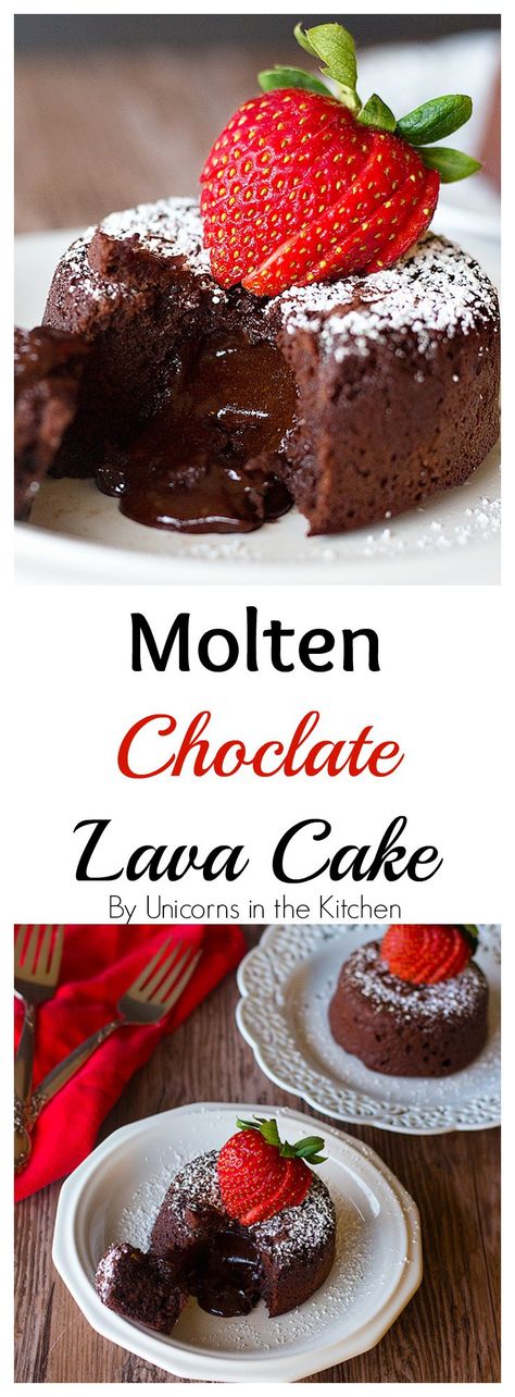 Molten Chocolate Lava Cake is such a delicious classic! It's moist and so chocolaty and when you cut into it, luscious chocolate oozes out! Chocolate Lava Cakes, Molten Chocolate Lava Cake, Molten Chocolate Cake, Lava Cake Recipes, Molten Lava Cakes, Molten Chocolate, Chocolate Lava, Chocolate Lava Cake, Lava Cake