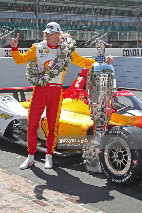 NTT IndyCar series driver Josef Newgarden poses with the Borg Warner... News Photo - Getty Images Josef Newgarden Indy 500, Josef Newgarden, Car Collage, The Borg, Indycar Series, Indianapolis Motor Speedway, Car Racer, Indianapolis 500, Indy 500