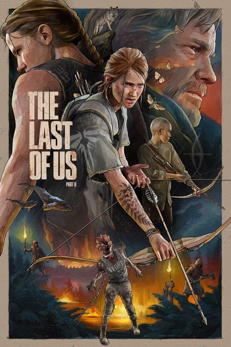 Film Zombie, The Lest Of Us, The Last Of Us2, Fan Poster, Video Game Posters, Images Esthétiques, Last Of Us, Uncharted, Video Game Art