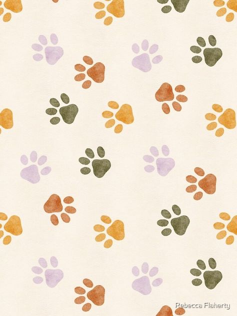 Paw Print Fabric, Dogs Background Wallpapers, Paw Print Pattern Wallpaper, Dog Paw Print Background, Dog Paws Aesthetic, Paw Print Background Wallpapers, Dog Themed Wallpaper, Cute Dog Wallpaper Iphone Aesthetic, Aesthetic Paw Print