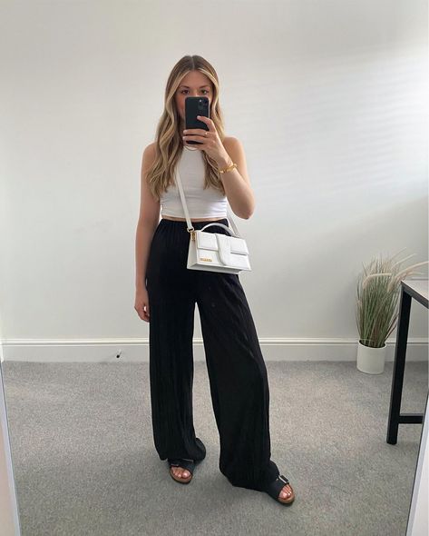 Jacquemus - Le grand bambino … curated on LTK Trousers, Normcore, Jacquemus Bag Outfit, Jacquemus Bag, Vest Top, Cloth Bags, Summer Fashion, Ootd, Fashion Outfits