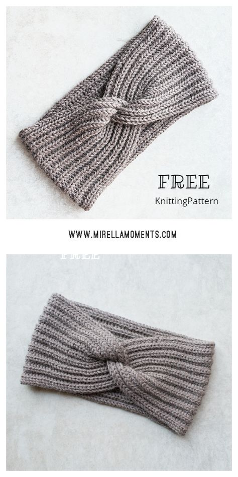 Classy Twist Headband Free Knitting Patterns - Knitting Pattern Rib Patterns Knitting, Headband Pattern Knitting, Knit Headband Pattern Free Easy, Knitted Headband Free Pattern Easy, Knitting Headband Patterns Free, Knit Headband Pattern Free, Knitted Headband Pattern, Earwarmer Knitting Patterns, Knitted Headbands