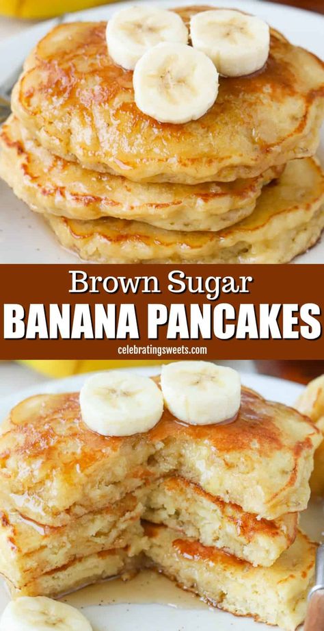 Banana Pancake Recipe, Banana Pancake, Banana Pancakes Recipe, Banana Pancakes, Banana Recipes, Breakfast Brunch Recipes, Breakfast Treats, Pancake Recipe, Breakfast Dishes