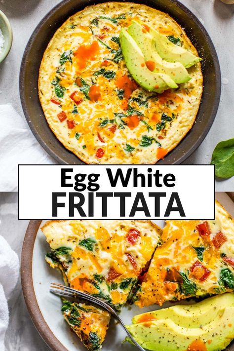 Egg White Frittata {Fluffy & Filling!} – WellPlated.com Egg White Breakfast Recipes, Egg White Frittata, Fritata Recipe, Egg White Breakfast, Egg White Recipes, White Liquid, Healthy Diets, Frittata Recipes, Egg White