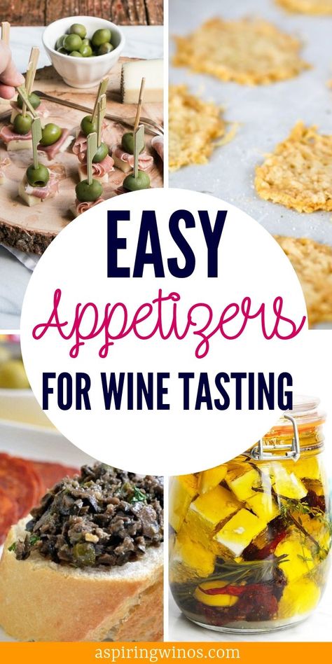 Delicious Easy Appetizers, Appetizers For Wine, Wine Tasting Food Pairings, Wine Tasting Appetizers, Tasting Party Food, Wine Night Appetizers, Wine Party Appetizers, Wine Tasting Food, Wine Party Food