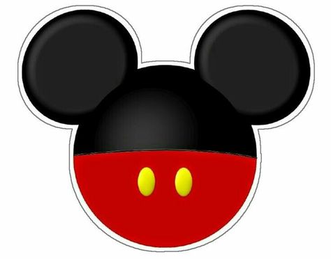 Cabeza de Mickey mousse Γενέθλια Mickey Mouse, Mickey Mouse Printables, Mickey First Birthday, Mickey Clubhouse, Fiesta Mickey Mouse, Mickey Mouse Cupcakes, Mickey Theme, Mickey Mouse Parties, Mickey Mouse Head