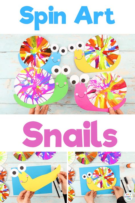 Art and craft is combined to make this adorable snail craft! With Spring is on its way and, with it, it will bring lots of lovely new learning topics for pre-schoolers and school early years. Life cycles, mini-beasts... This simple, yet effective art meets craft activity for kids is a fun and tactile way to encourage children to create. Bug Crafts For Kindergarten, Outside Bug Activities Preschool, Insect Crafts Preschool Art Projects, Bugs Art For Toddlers, Simple Spring Crafts For Toddlers, End Of School Art Projects For Kids, May Crafts Kindergarten, Bug Learning Activities Preschool, 3d Art For Toddlers