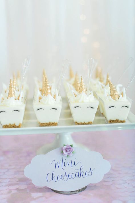 Unicorn Dessert Cups, Unicorn Birthday Dessert Table, Unicorn Theme Dessert Table, Unicorn Party Dessert Table, Unicorn Party Desserts, Unicorn Birthday Desserts, Unicorn Dessert Table Ideas, Princess Unicorn Birthday Party, Unicorn Birthday Treats