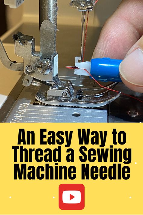 Threading sewing machine needles is a problem for many of us as we get older. The Dritz Needle Threader is a simple device that changed the game for me and it can help you too! Learn how simple and easy threading a sewing machine needle can be. https://hacksbydad.com Couture, Threading Sewing Machine Needle Hacks, Threading A Sewing Machine, Threading Sewing Machine, Thread Hack, Thread A Sewing Machine, Sewing Machine Needle Threader, Sewing Knowledge, Baby Lock Sewing Machine