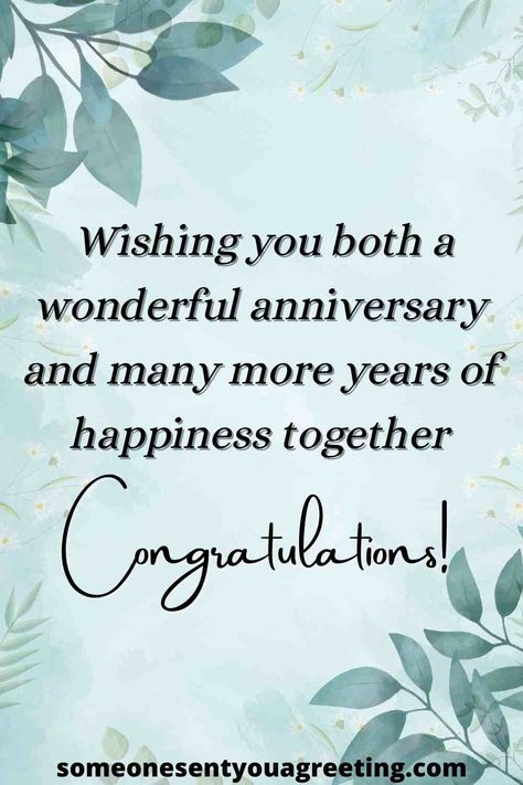 Wish your friends a happy anniversary on their big day with these anniversary wishes and quotes that are perfect for a card or said in person | #anniversary #wishes #friends #anniversarywishes Happy Aniversary Wishes, Anniversary Quotes For Friends, Happy Marriage Anniversary Quotes, Happy Wedding Anniversary Quotes, Anniversary Quotes For Couple, Happy Anniversary Messages, Anniversary Wishes Quotes, Anniversary Wishes For Friends, Marriage Anniversary Quotes