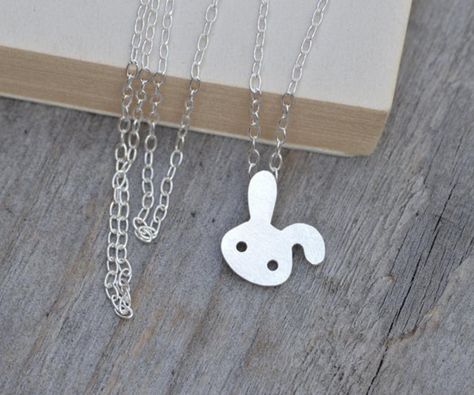 Bunny Rabbit Necklace Floppy Ear Rabbit Necklace Spring | Etsy Rabbit Earring, Wild Rabbits, Floppy Eared Bunny, Rabbit Necklace, Bunny Necklace, Rabbit Earrings, Rabbit Necklaces, Bunny Earrings, Floppy Ears