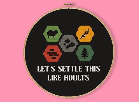 Board Game Cross Stitch, Makerspace Design, Geeky Cross Stitch Patterns, Pattern Board, Stitch Games, Geeky Cross Stitch, White Raven, Embroidery Hoop Wall Art, Small Cross Stitch
