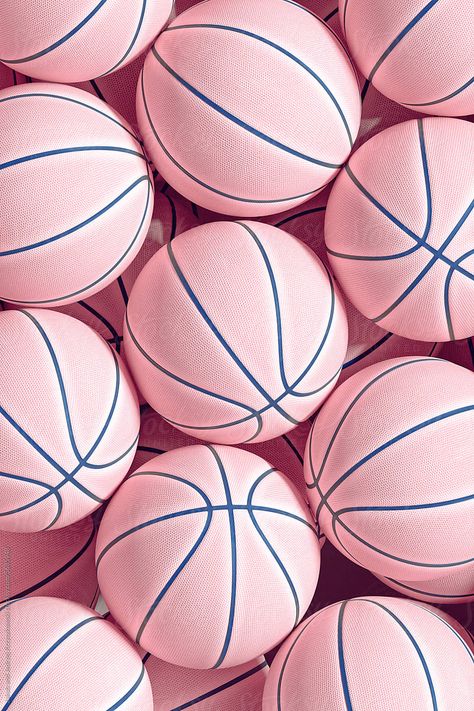 Pastel Pink Basketball Balls forming Background Volleyball And Basketball Wallpaper, Pink Sports Aesthetic, Sports Background Aesthetic, Sports Aesthetic Wallpaper, Basketball Balls, Basketball Texture, Basketball Books, Basketball Aesthetic, Photography Sport