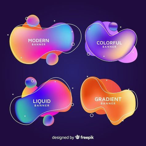 3d Tipografi, Posters Conception Graphique, Gradient Color Design, Abstract Liquid, Color Design Inspiration, Banner Web, Color Palette Challenge, Innovative Ideas, Color Palette Design