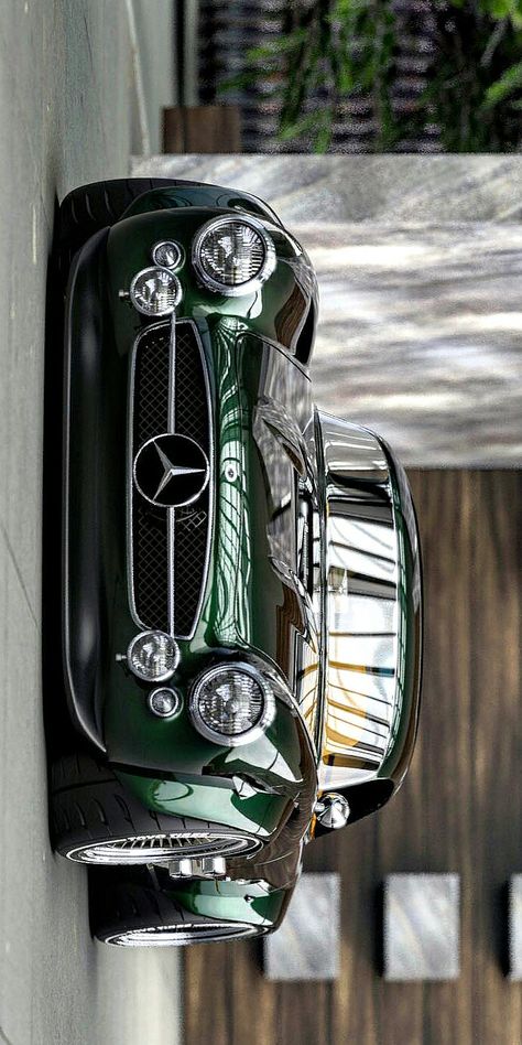 300sl Speedster, Mopar Tattoo, Mercedes Classic Cars, Restomod Cars, Custom Mercedes Benz, Mercedes Classic, American Muscle Cars Dodge, Custom Mercedes, Benz 300sl