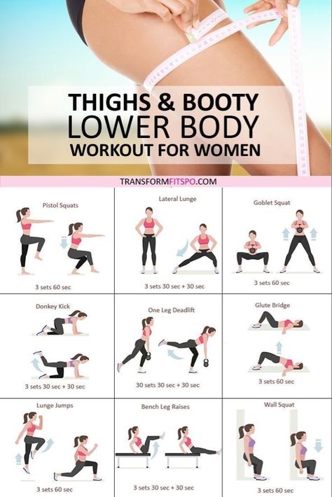 These are a list of lower body workouts that can improve your legs and booty. #workout #exercise #fitness #fitnessmotivation #workouttips Thigh Exercises, Lichaamsgewicht Training, Full Leg Workout, Workout Morning, Workout Fat Burning, Gym Antrenmanları, Workout For Women, At Home Workout Plan, Toning Workouts