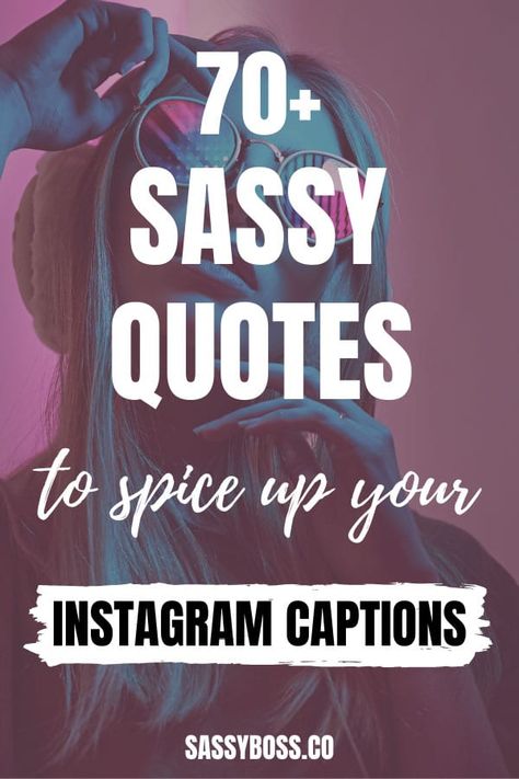 Are you looking for short sassy quotes for Instagram captions, Facebook post or use as a sassy tweet? Check out this ultimate list of sassy quotes that range from funny to badass and even a bit savage. Read for a laugh or use these sassy sayings to spice up your social media posts! Funny Phrases For Instagram, Qoutes About Me Funny, New Found Friends Caption, Humour, The Look Quotes, Sassy Sayings Funny, Sassy Cup Sayings, Sarcastic Selfie Captions, Funny Pinterest Quotes