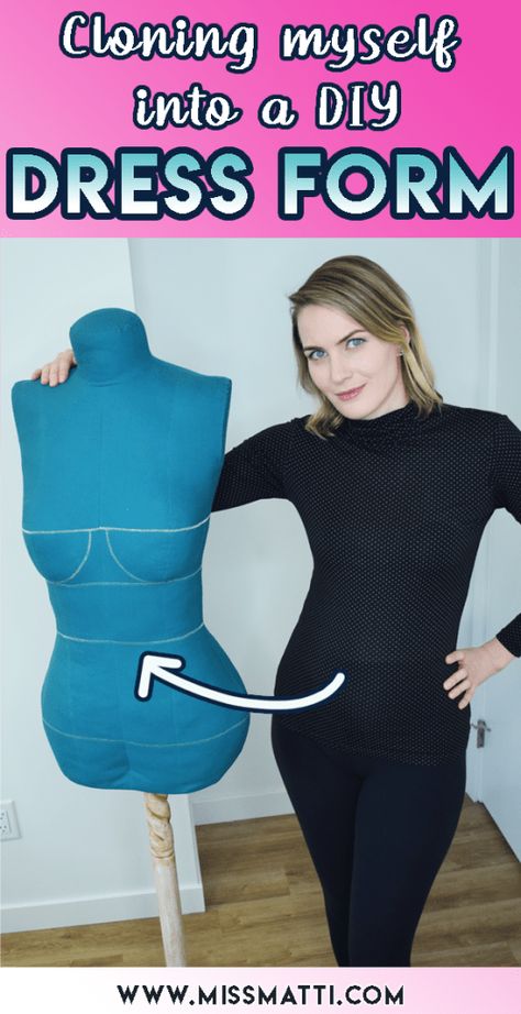 Cloning myself into a DIY dress form - www.missmatti.com Couture, Upcycling, How To Make A Dress Form Diy, Diy Dress Mannequin, Diy Sewing Mannequin, How To Make A Dress Form, Diy Mannequin Form, Dress Form Mannequin Diy, Dress Form Diy