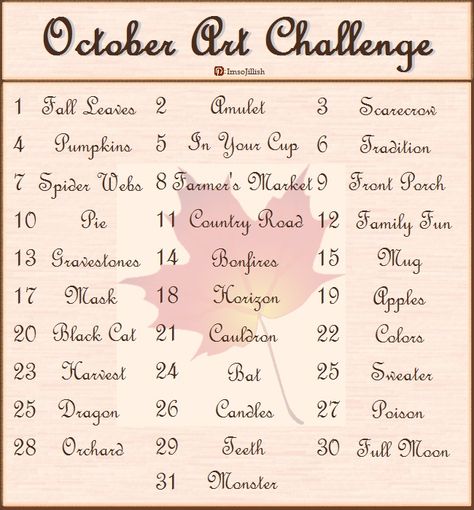 31 Days Of Halloween Drawing Challenge, Halloween 31 Day Challenge, October Art Challenge, October Drawing Challenge 2023, Halloween Art Challenge, Halloween Drawing Challenge, October Drawing Challenge, October Doodles, 2024 Drawing