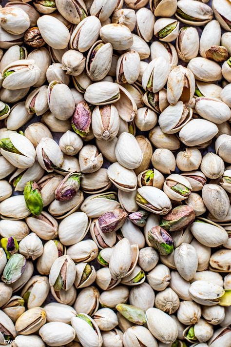 Fresh salted crunchy pistachio nuts  | premium image by rawpixel.com / Monika Nuts Wallpaper, Pistachio Wallpaper, Coffee Bean Shop, Food Texture, Pistachios Nuts, Fruit Wallpaper, Food Patterns, Green Texture, Fruit Photography