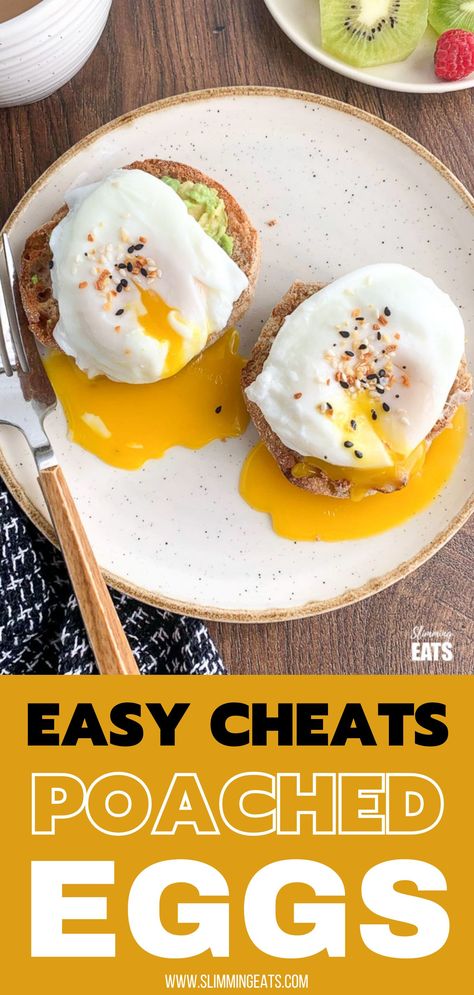 Easy Way To Poach Eggs, Egg Poaching Easy, Easiest Poached Eggs, How To Make A Poached Egg Easy, Easy Poached Eggs Oven, Poached Eggs Recipe Breakfast, Poached Eggs In Microwave, Pouch Eggs How To Make, How To Poach An Egg Easy